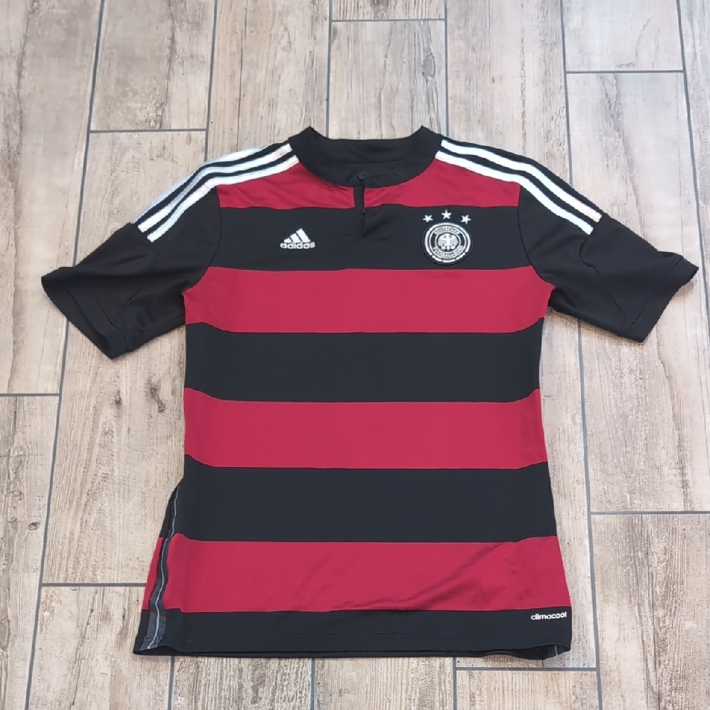 Adidas Youth Black and Red German (Deutschland) National Soccer Football Jersey